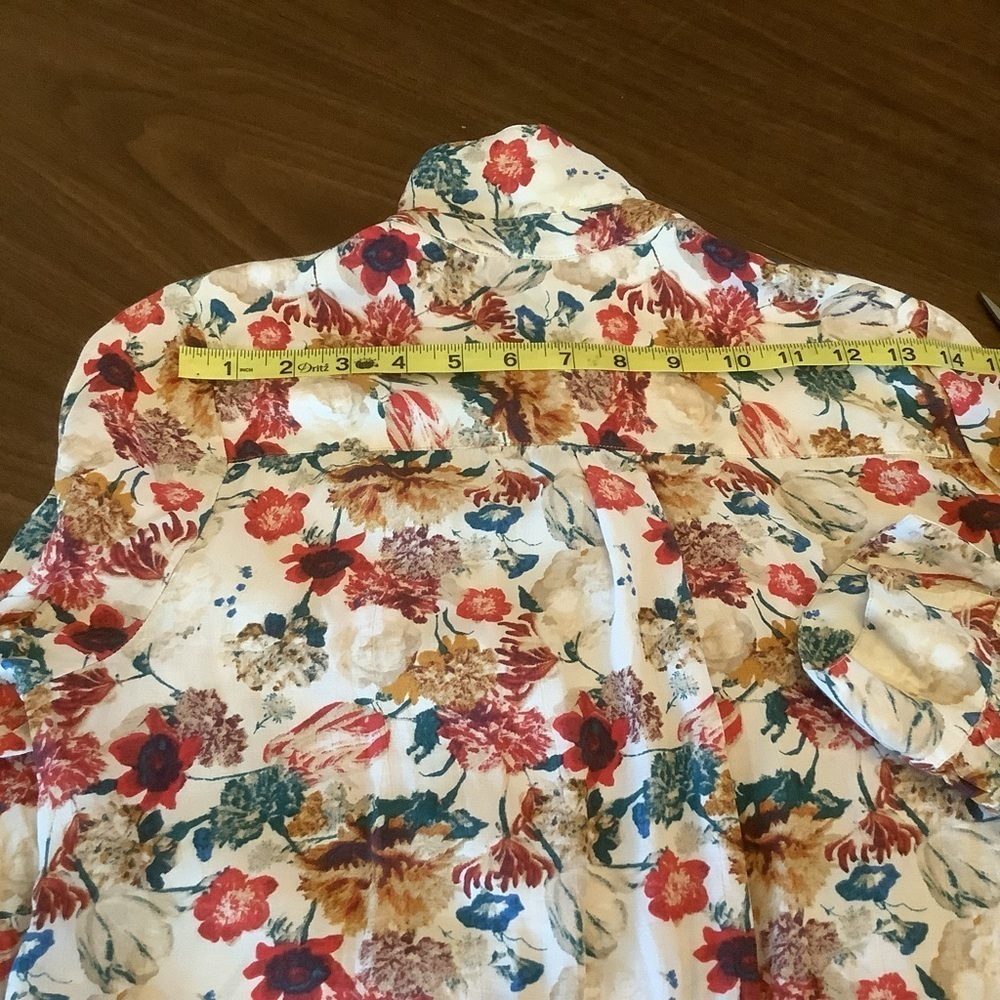 Lucky Brand Chelsea Floral Shirt Dress Size Medium - Picture 11 of 11